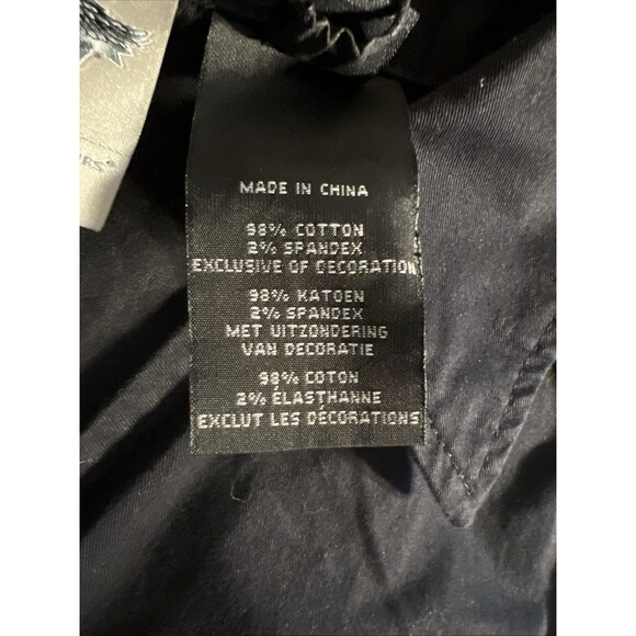 Harley Davidson Black Full Zip Sleeveless Shirt Womens Medium Rhinestones Wings - Picture 7 of 10